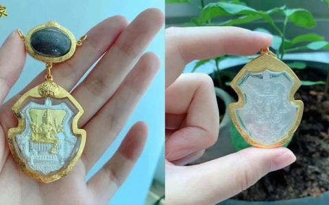 龙婆闲和龙婆禅南共同加持的四面佛/四面神