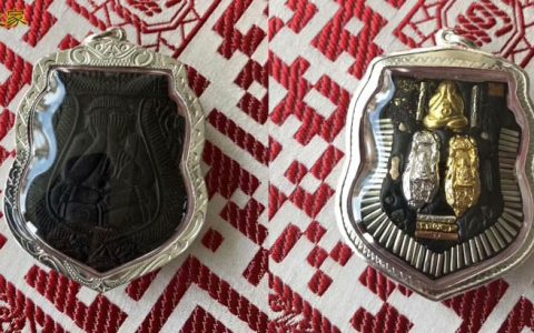 龙婆绝椰壳掩面佛牌招财佛牌挡灾