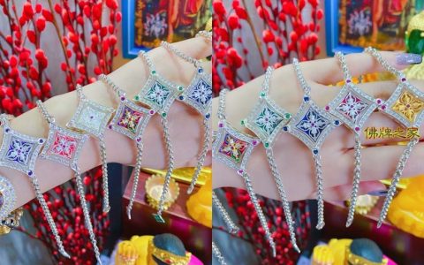 龙婆Gee、龙婆禅南权能四面神/四面佛纯银手链