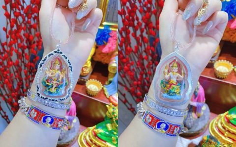 彩绘浴火骑凤四面神/四面佛招财转运